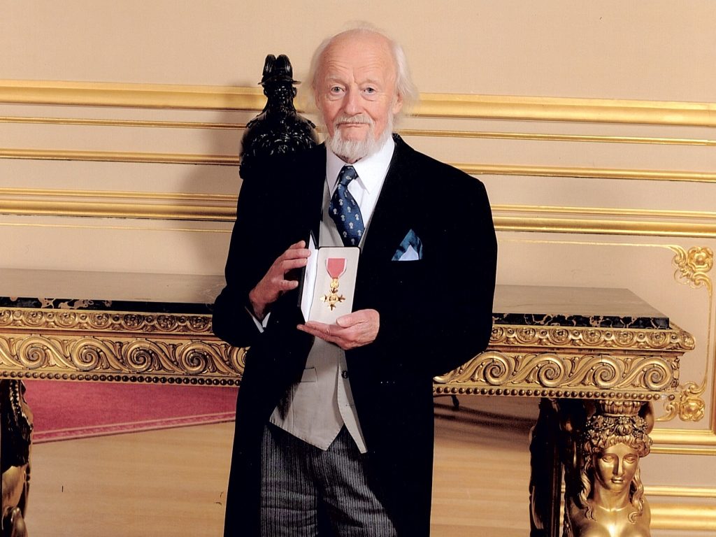 Dr Sidney Alford receives the OBE in 2015