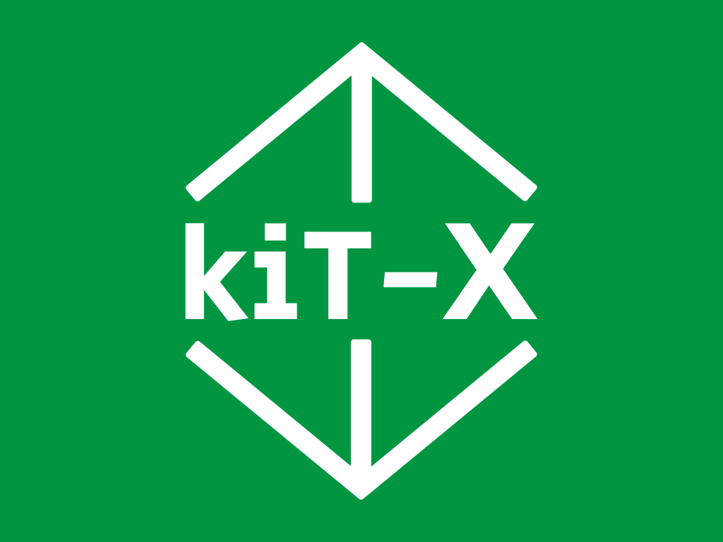 KiT-X logo green background