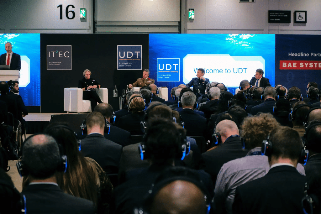 A conference session at the Undersea Defence Technology event