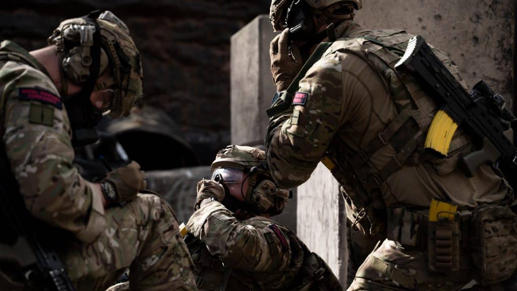 Commando Training Centre Royal Marines (CTCRM) training at Broadmead Range