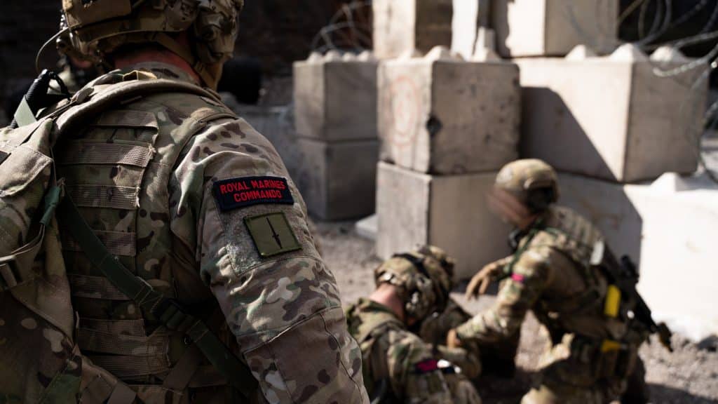 Commando Training Centre Royal Marines (CTCRM) training at Broadmead Range