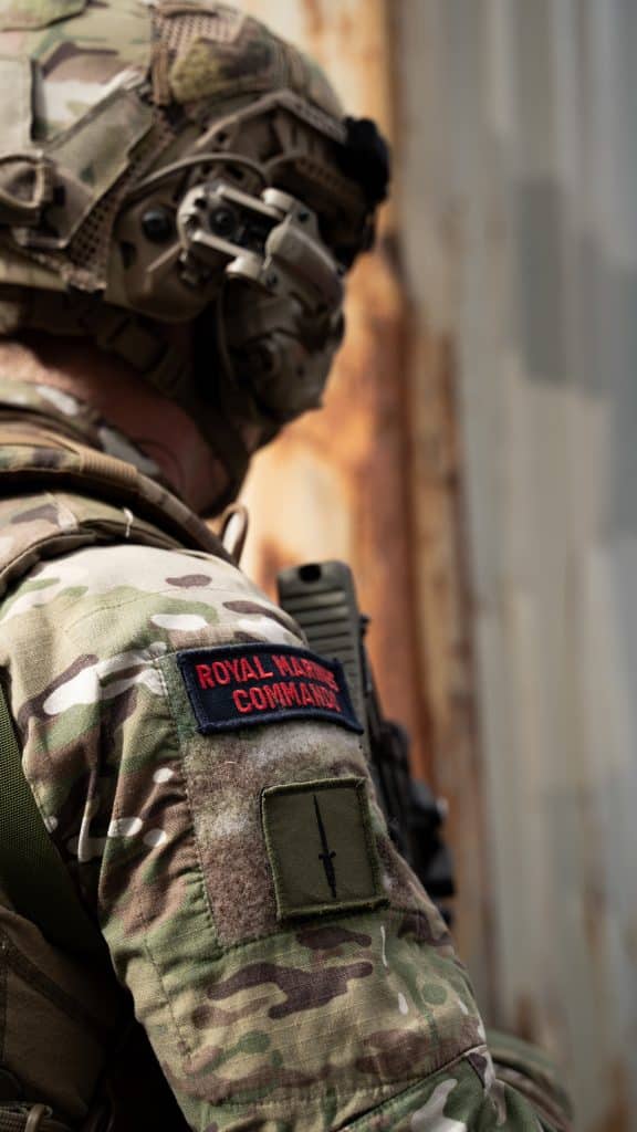Commando Training Centre Royal Marines (CTCRM) training at Broadmead Range