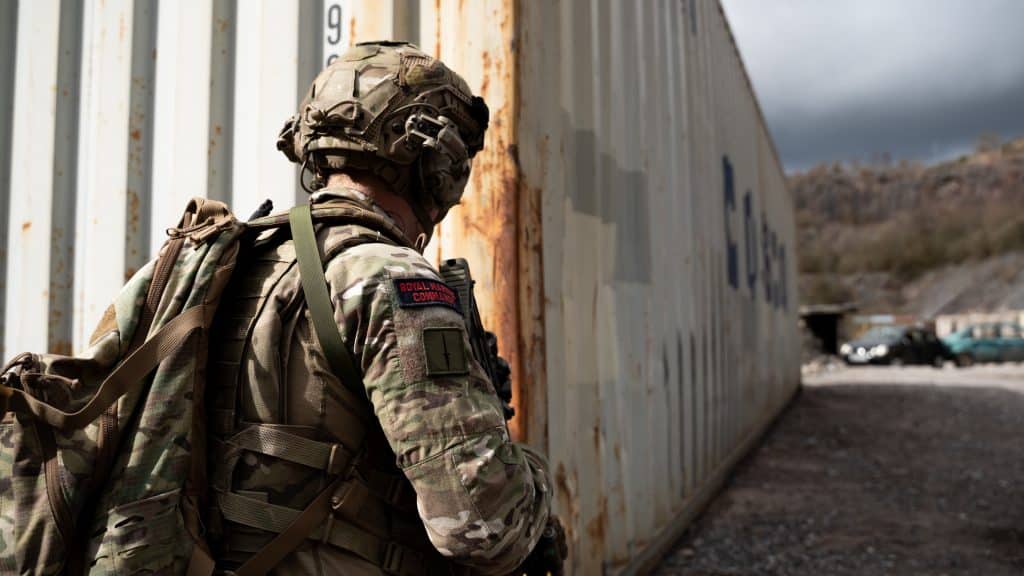 Commando Training Centre Royal Marines (CTCRM) training at Broadmead Range