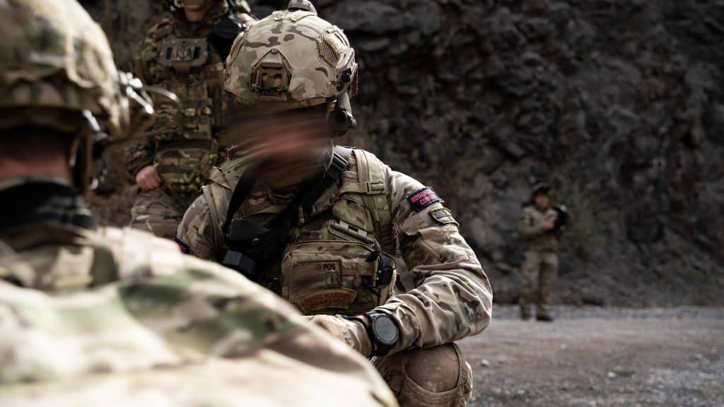 Commando Training Centre Royal Marines (CTCRM) training at Broadmead Range