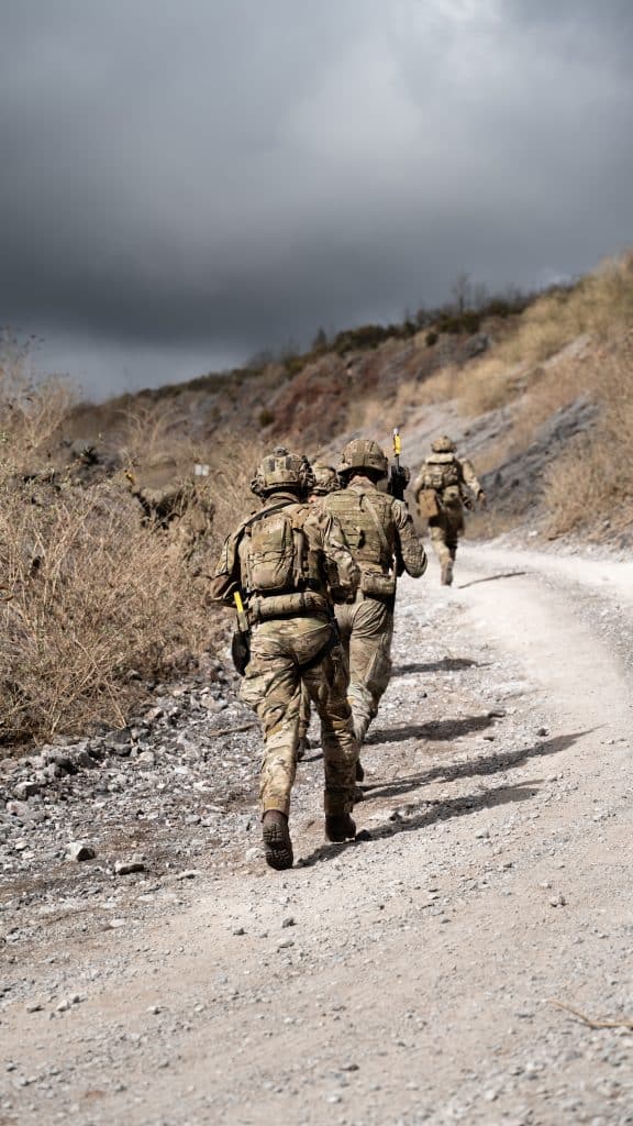 Commando Training Centre Royal Marines (CTCRM) training at Broadmead Range