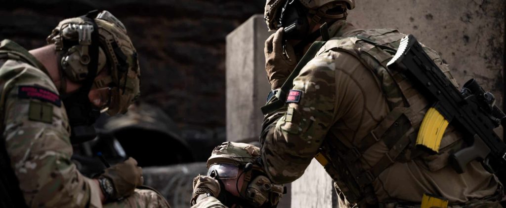 Commando Training Centre Royal Marines training at Broadmead Range