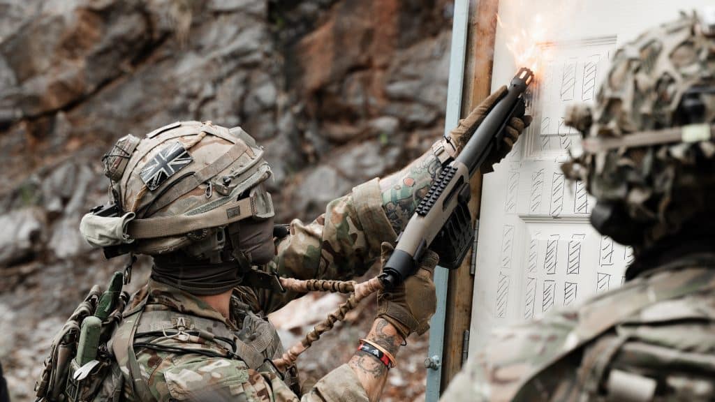 A shotgun breaching course with Alford Training