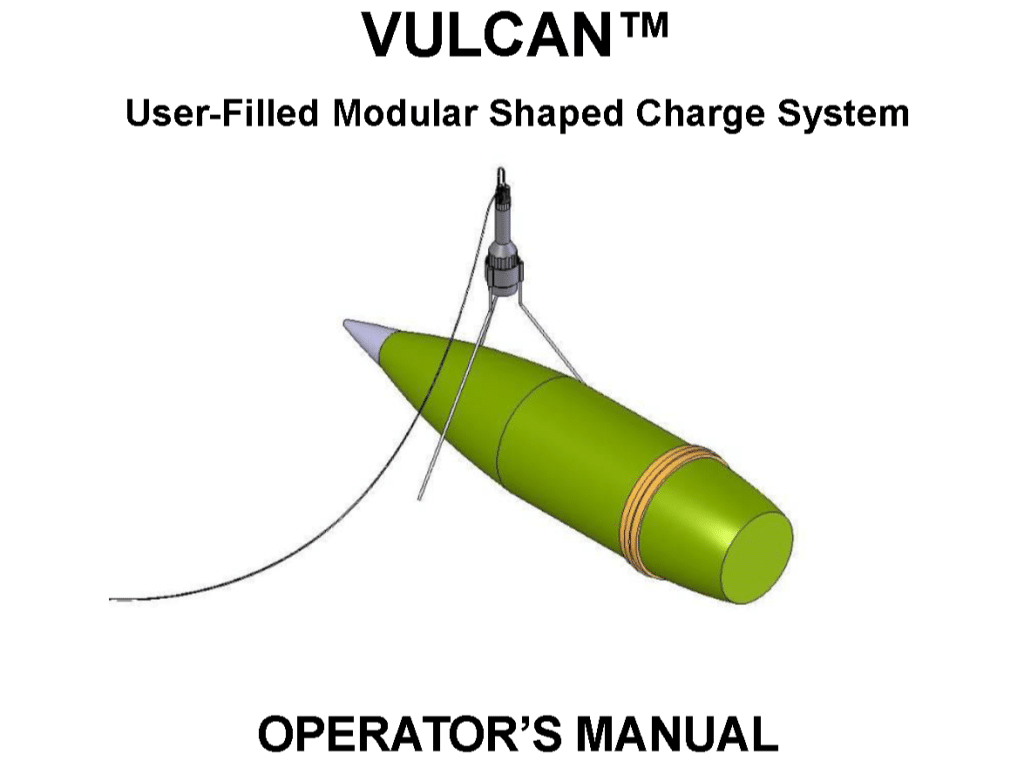Alford Vulcan Operators Manual cover